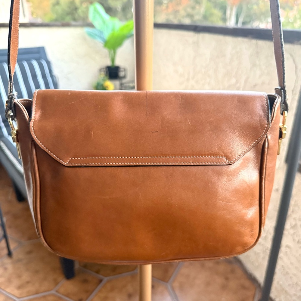BALLY Brown Leather Crossbody Bag - Picture 4 of 15